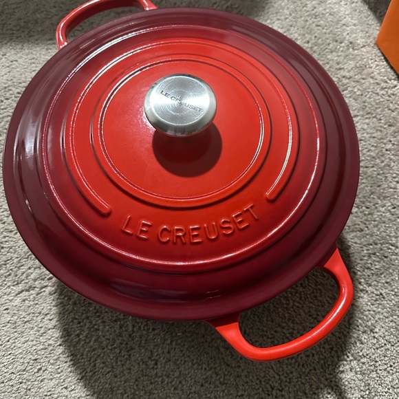 Le Creuset Red Cast Iron Dutch Oven